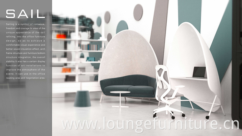Modern design fabric upholstered sofa seating /acoustic office meeting pod/office workstation